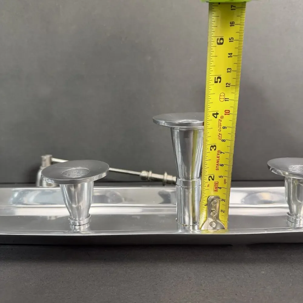 5 Candle Holder Silver-toned, made in India, Bed Bath & Beyond Centerpiece